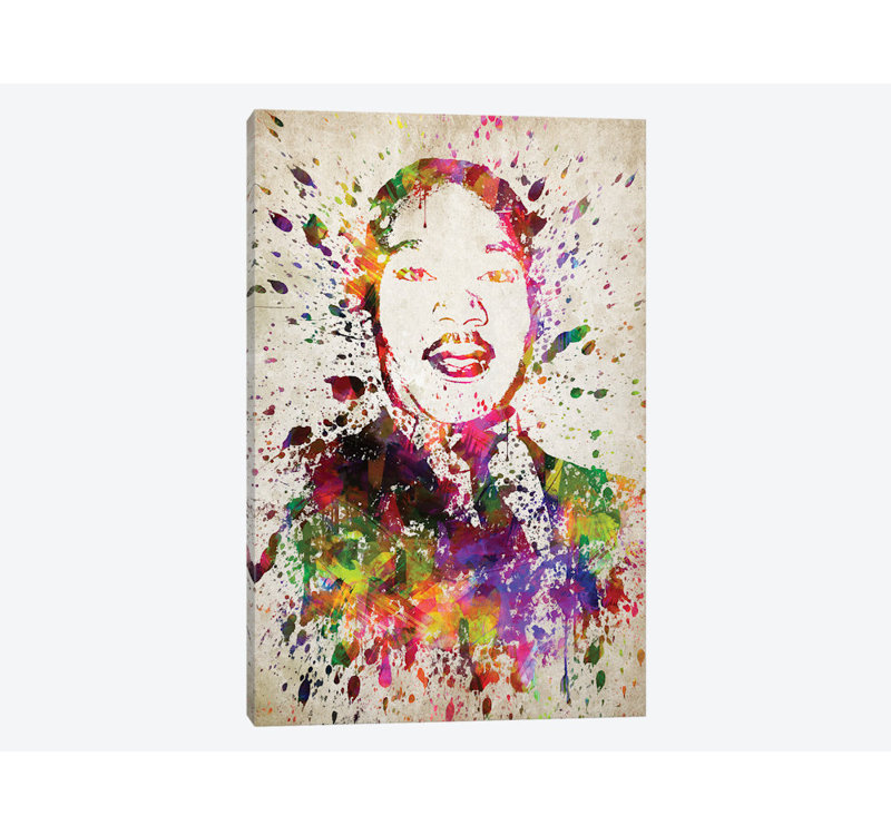 «Martin Luther King», impression sur toile, H 60 po x l 40po x P 1,5 po, Toile tendue, Pas de tapis
