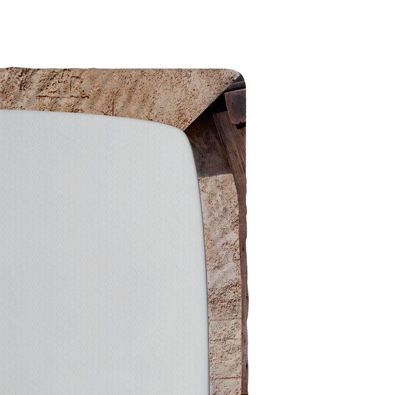 Ambesonne Rustic Fitted Sheet 2-Pack Wooden Barn Door Image Brown