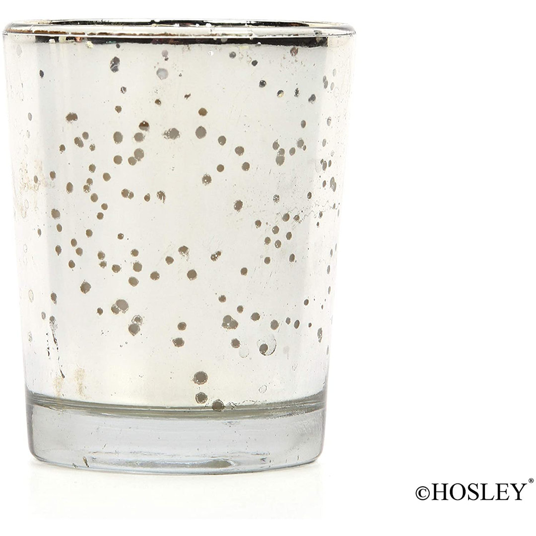 Rose Scented Votive Candle with Glass Holder (Set of 6) HG Global