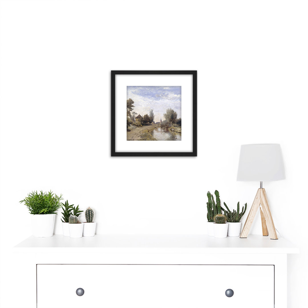 Paul Gabriel Landscape Near Kortenhoef - Single Picture Frame Painting