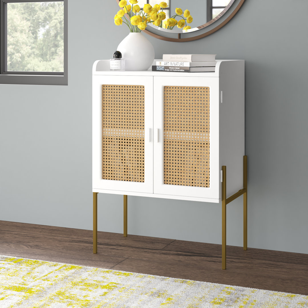 Gaener Solid Wood Accent Cabinet Bayou Breeze 