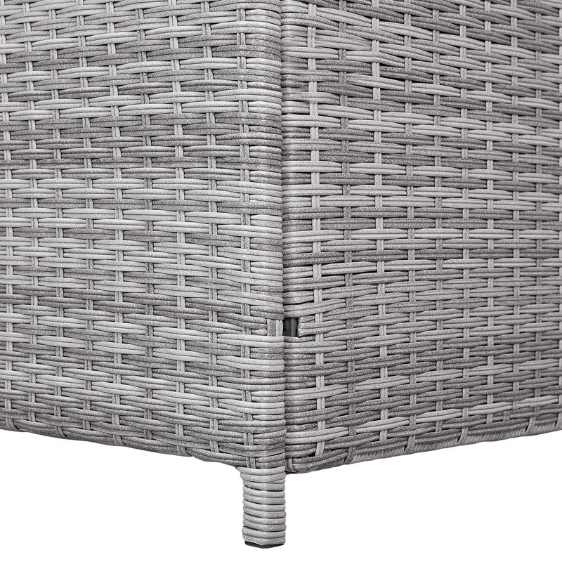 WFX Utility 158cm W 600L Wicker Deck Box, Grey