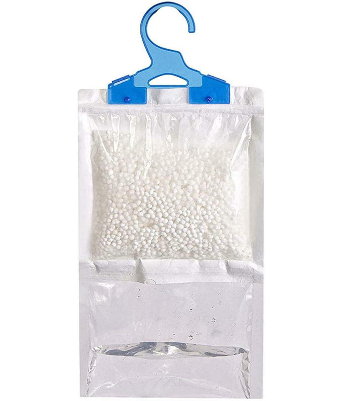 Wardrobe Hanging Dehumidifier Moisture Absorber Condensation & Damp Remover Rose Scent For Closets Bedrooms & Caravans Pack Of 12