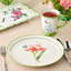 Mirabella Porcelain Dinner Plate Set of 4, elegant lightweight plates with artistic patterns, ideal for everyday meals, entertaining, brunch, mix and match styling and beautifully coordinated table settings