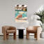 Art mural luxueux au bord de la piscine-129145984
