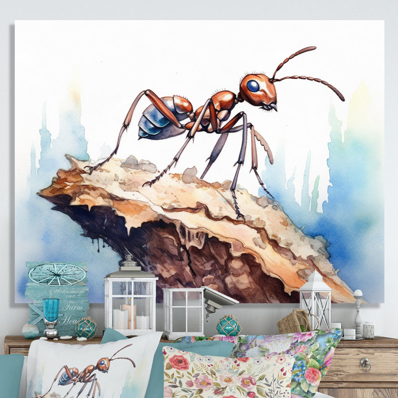«Tiny Ant I» sur toile, H 16 po x l 32 po x P 1 po, Toile tendue