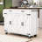 Helmut Rustic Kitchen Island with Built-In Charging Station and Adjustable Shelves-84804814