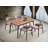 Natural and Black Dining Table with Bufferfly Extension Leaf