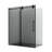 Echarri 64" W x 78" H Single Sliding Frameless Shower Door in Matte Black