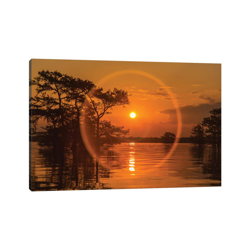 USA, Louisiana, Atchafalaya National Wildlife Refuge. Sunrise On Swamp. by Jaynes Gallery - Wrapped Canvas Gallery-Wrapped Canvas Giclée