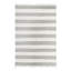Tapis gris / blanc cassé en coton noué à la main Rinker-990274698