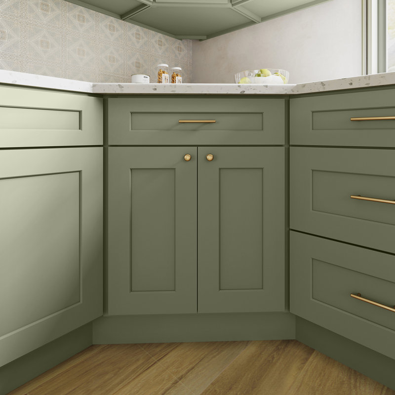 Armoire d'angle, Vert sauge