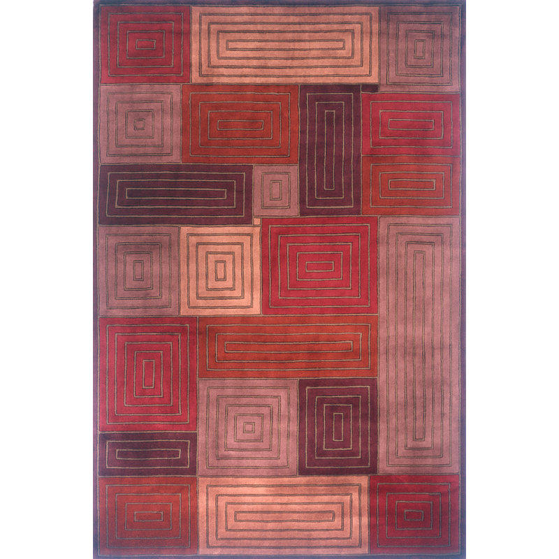 New Wave Geometric Rug, 9'6" x 13'6"