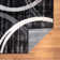 Arnaldur Geometric Black/Gray/White Area Rug