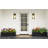 36 Inch Railing Planter Box for Balcony, Black Metal Window Flower Box with Drainage Holes, Outdoor Deck & Fence Garden Planter-129041594