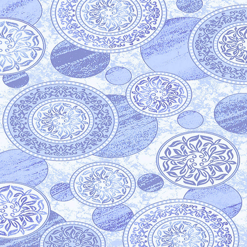 Tapis tissé élégant (3,9 x 4,0 pi), 100% polyester, hauteur des poils: 0,3 po | Antibactérien et antidérapant, impression numérique 3D | Lavable à la machine, parfait pour la décoration intérieure, le salon et la chambre à coucher