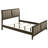 Ewurabena 51-inch Upholstered Queen Bed Dark Cocoa-1327083114