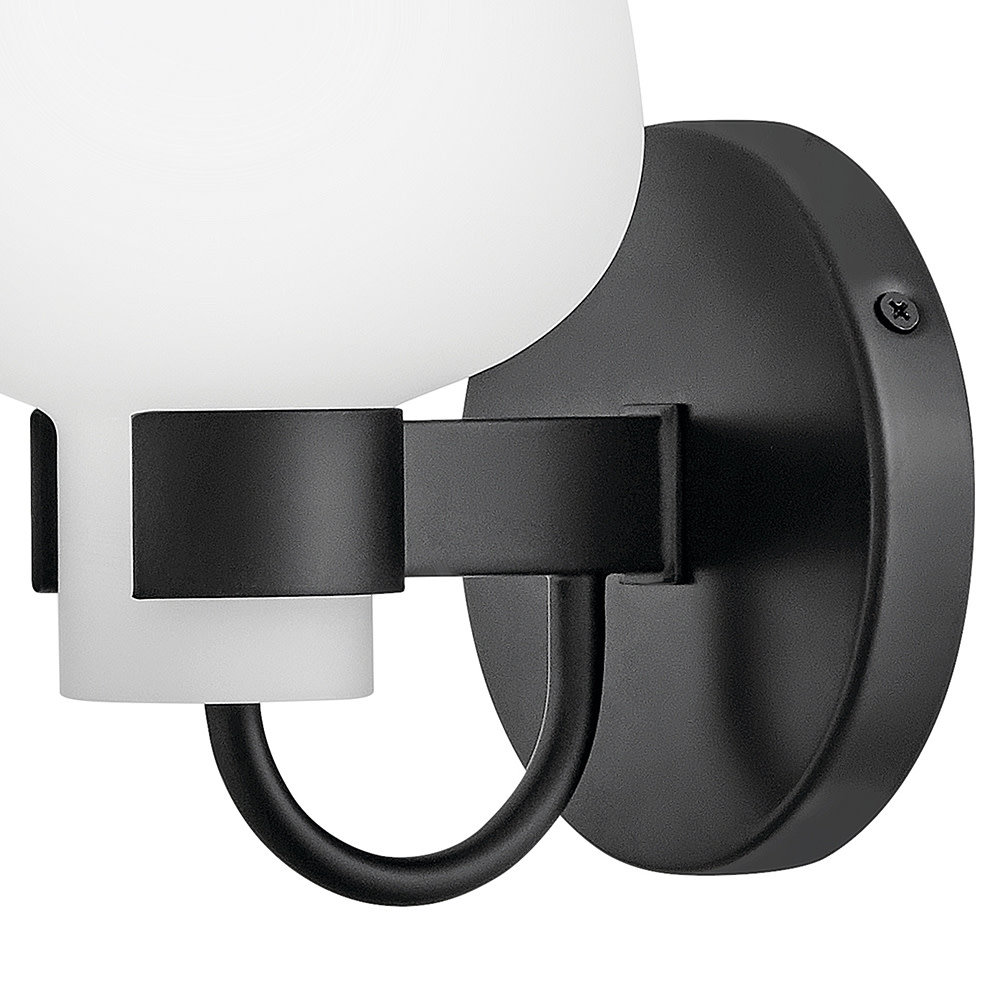 Arcana Single Light Vanity Light, Black