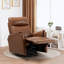 Fauteuil inclinable et pivotant en cuir respirant-1455291199