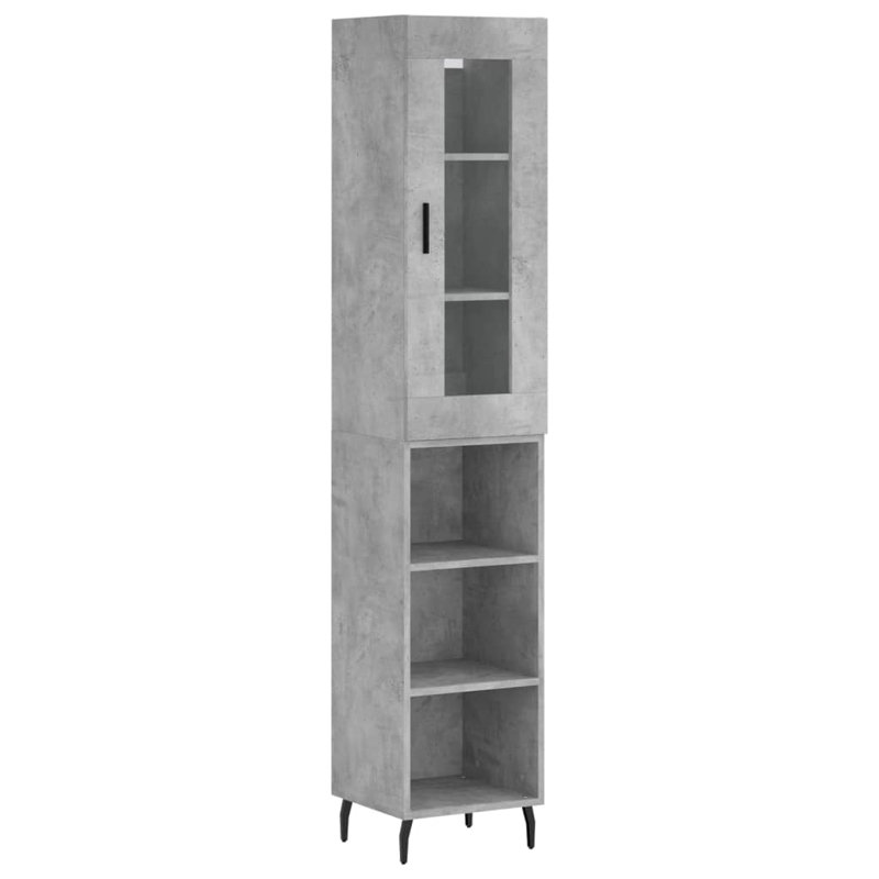Ramford 34.5cm Sideboard, Concrete Grey