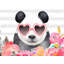 Ensemble de 4 napperons tressés en polyester tressé avec panda