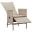Chaise de patio inclinable avec coussins-1823144197