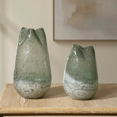 Uttermost Chianti Seeded Glass Vases