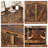 Farmhouse Shoe Storage Cabinet With 4 Flip Drawers, Shoe Rack Cabinet For Entryway, Hallway, Rustic Brown-1668416598