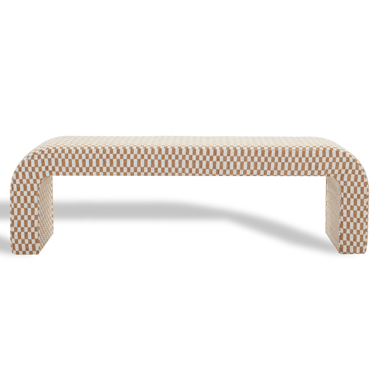 Daine 62" Upholstered Bench, Brown