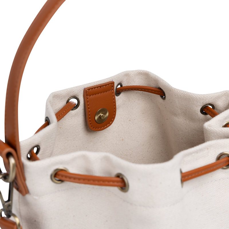 Sac en toile et similicuir Sirolo