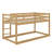 Twin-Size Tiered Floor Bunk Bed Complete With A Ladder For Convenient Climbing-1694211894