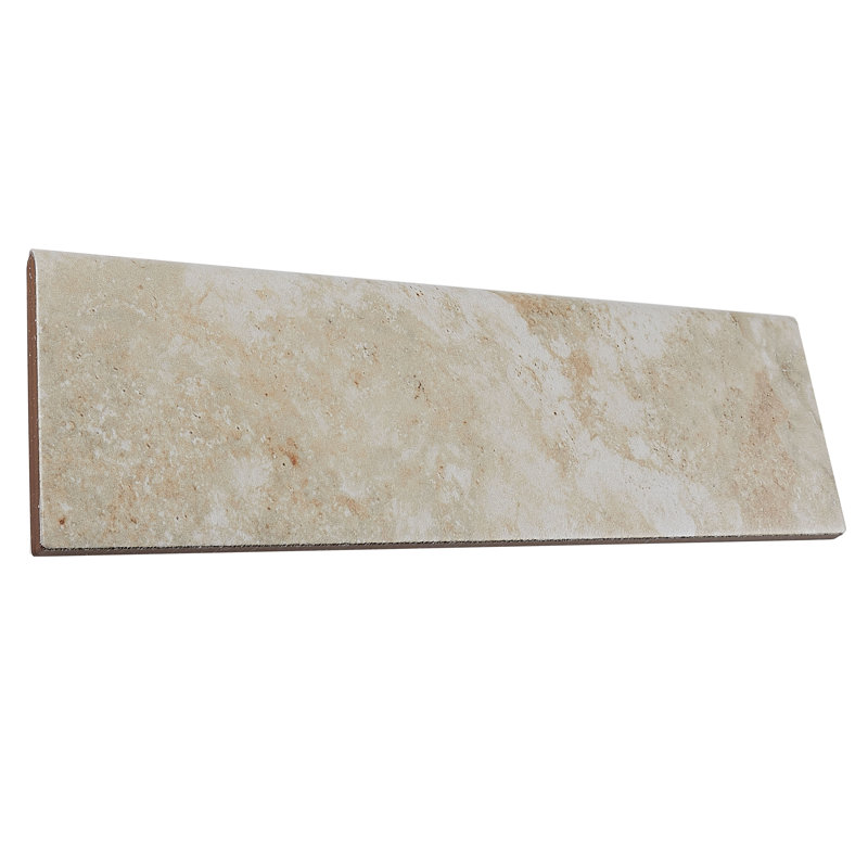 Garniture de tuile de moulure en porcelaine 12 po x 3 po beige terrace Costa Mesa