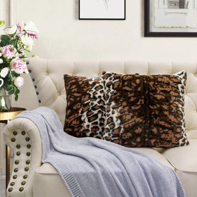 Animal Print Square Cushion Cover
