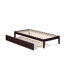 Lit plateforme robuste en bois massif avec lit gigogne Aayanna-456749049-447822417