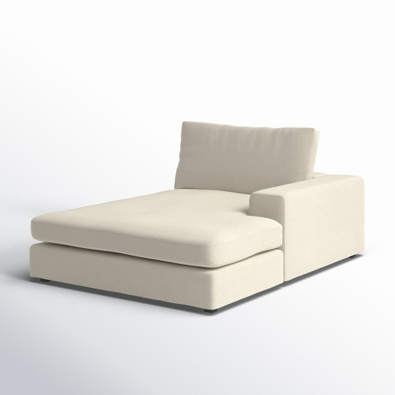 Chaise longue rembourrée Ojai, Right Hand Facing, Beige