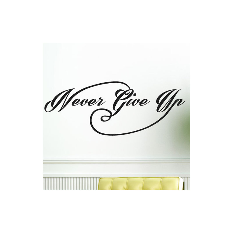 Non-Wall Damaging Wall Decal, Large, Black