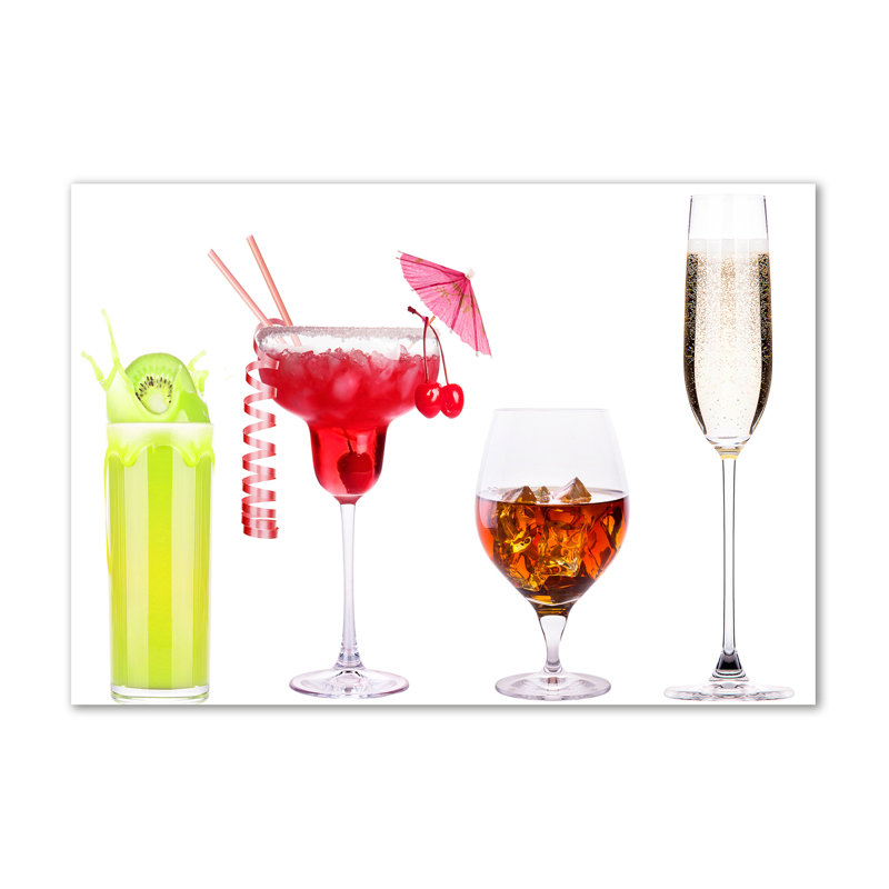 A Set Of Drinks - Wrapped Canvas Print
