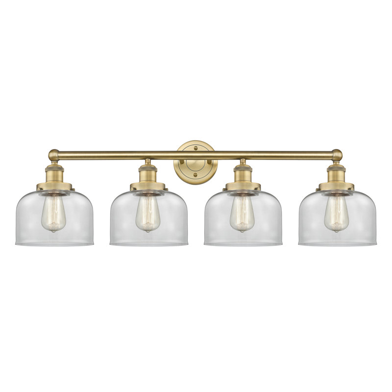 Annagene 4 - Light Dimmable Vanity Light, Clear, Brushed Brass