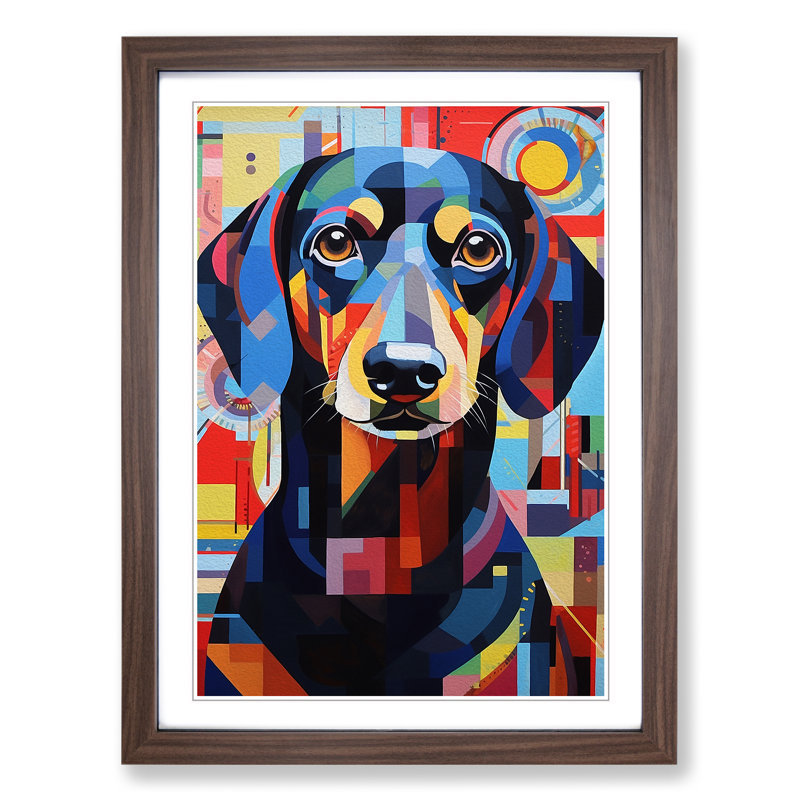 Single Picture Frame Wall Art, 46cm H x 34cm W, Walnut Framed