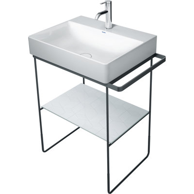 Base de meuble-lavabo simple mural Duravit DuraS Square de 26,125 po seulement