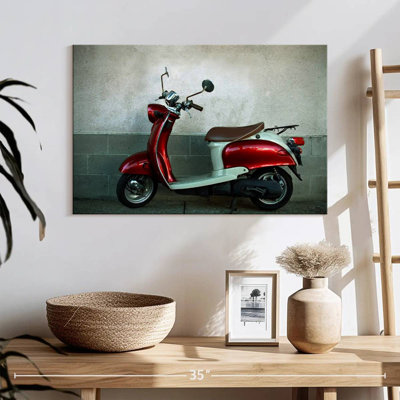 Parked Retro Scooter