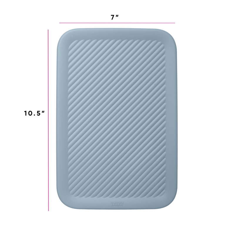 Rebrilliant Plastic Box, Stone Blue, 0.15" H x 11" W x 7" D