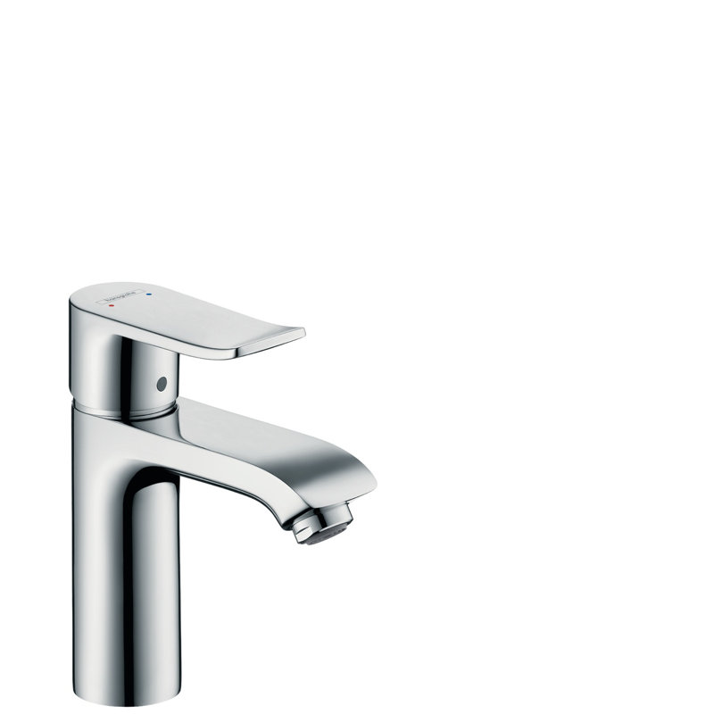 Metris Single Hole Bathroom Faucet with Drain Assembly, Chrome