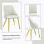 Ensemble de 2 chaises d'appoint en cuir synthétique blanc Gaines