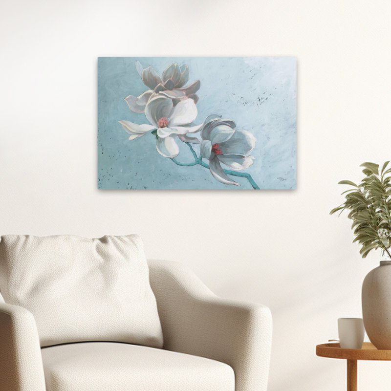 Branches de fleurs - Branche de magnolia, H 16 po x l 24 po