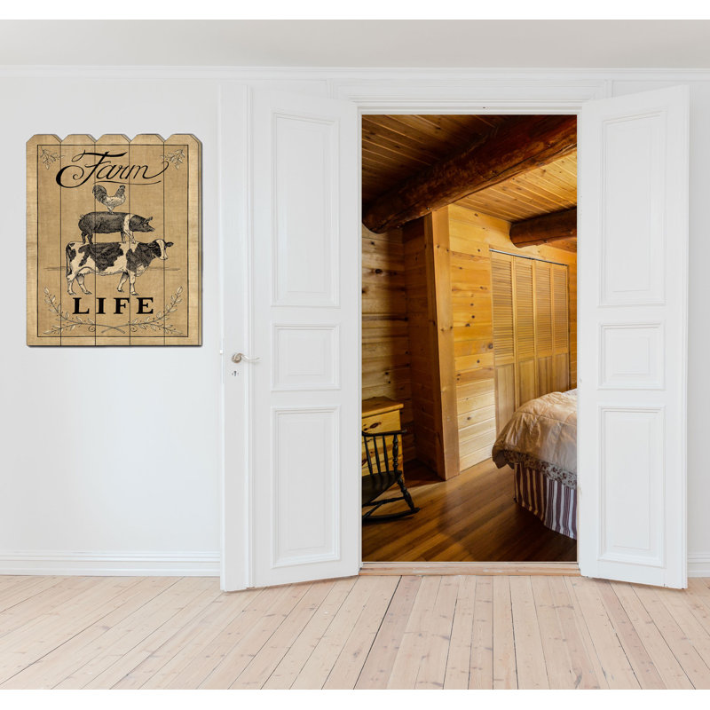Vie à la ferme - impression sans cadre