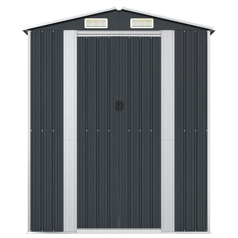 Remise de rangement en acier, 75,6 po x 336,6 po x 87,8 po, Gris anthracite