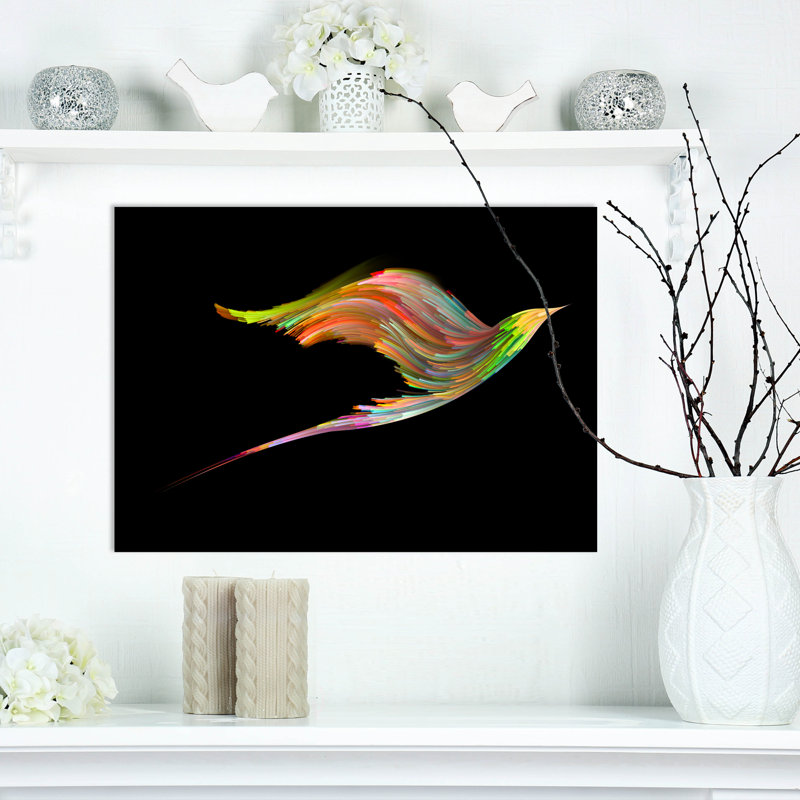 «Bird and Color», impression sur toile tendue, H 20 po x l 20 po x P 1 po