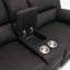 Causeuse inclinable noire