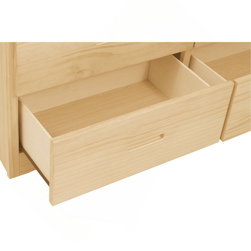 Armoire de rangement transitionnelle 6 tiroirs en bois